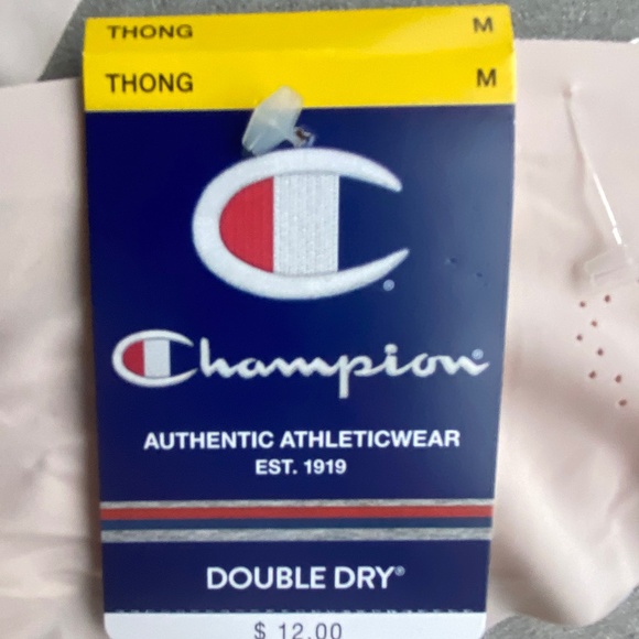 LOT OF 2 CHAMPION DOUBLE DRY Thongs in Blush Color Size Medium NWT - Picture 7 of 11